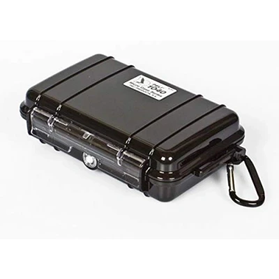 Abbildung von Peli 1040 Praktisches Micro Case für Kleine Gegenstände, IP67 Wasserdicht, 0,7L Volumen, Schwarz/ Schwarze Gummieinlage, 025 110E