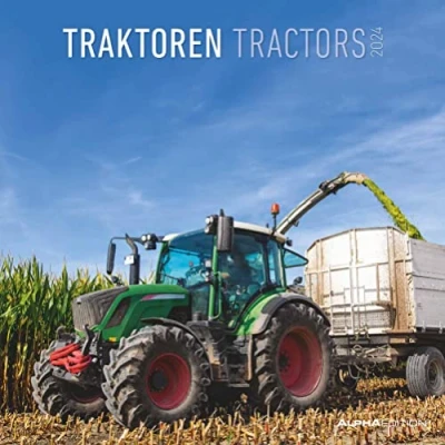 Abbildung von Traktoren 2024 Broschürenkalender 30x30 cm (30x60 geöffnet) Kalender mit Platz für Notizen Tractors Bildkalender Wandplaner Wandkalender