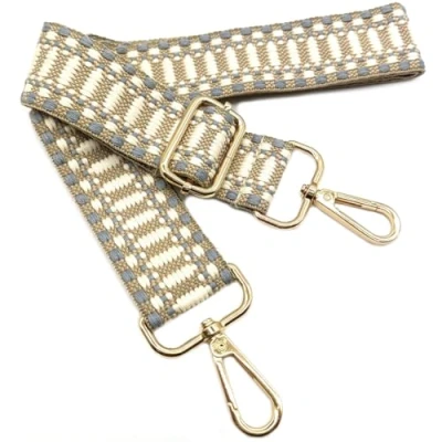 Abbildung von Verstellbarer Schultergurt Tasche Khaki Beige Grau, Taschengurte zum Wechseln, Taschengurt Breit mit Karabiner Gold, 80 130cm Tragegurt für Damen Schulterriemen, Moderne Handtasche, 3.8cm, 805