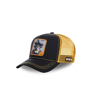 Abbildung von Tracker Kappe Herren Dragon Ball Z, Cap Herren, Goku Saiyajin, Langlebig, Schwarz, Einheitsgröße
