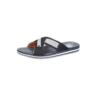 Abbildung von Rieker Pantolette flach, Herren, Größe: 42, Blau Schuhe