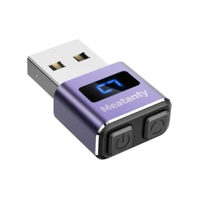 Abbildung von meatanty Metall Tiny Mouse Jiggler, USB Mover Undetectable, Automatic Wiggler with Screen, 3 Modes Moving Device, Giggler Toggler Jonggler Keep Computer/PC/Laptop Awake Office