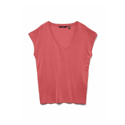 Abbildung von Vero Moda Vmfilli Vneck Tshirt basic, Damen, Größe: Medium, Dubarry