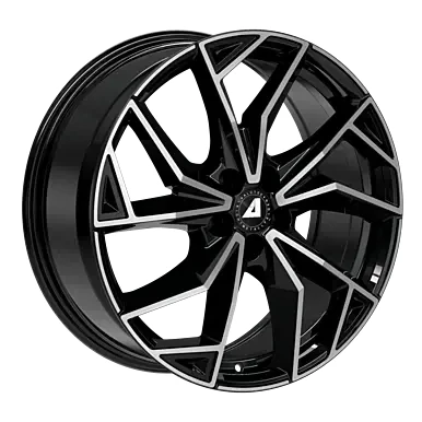 Abbildung von ALUTEC 5 loch 19Zoll 114mm Alufelge ADX.02 Schwarz Glanz / Poliert ADX2 80942B83 1 Felge