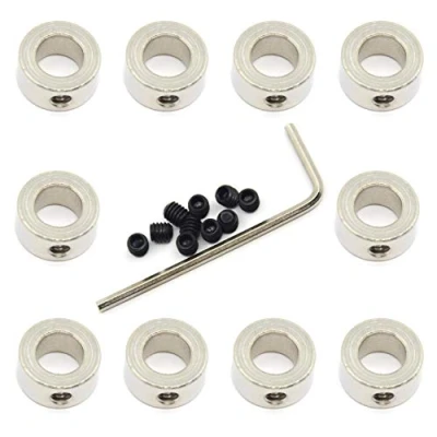 Abbildung von Befenybay 10 Stück Sicherungsring 8 mm Wellensicherungsring T8 Gewindesicherungsring für CNC Teile (8 Silber)