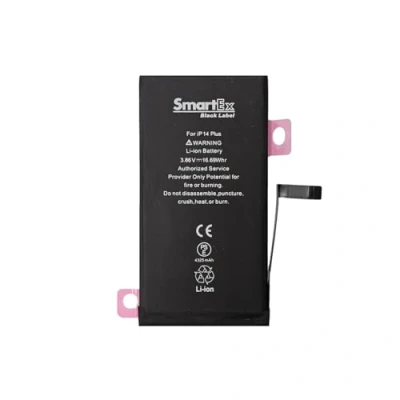 Abbildung von Smartex® Black Label Akku Batterie kompatibel mit iPhone 14 Plus 2406 mAh 2 Jahre Garantie