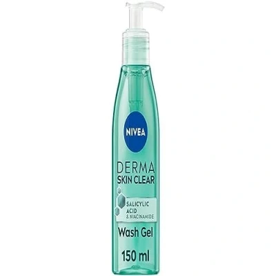 Abbildung von NIVEA Derma Skin Clear Waschgel (150 ml), tiefenreinigendes Salicylsäure Gesichtswaschmittel, angereichert mit Niacinamid, um Poren zu reinigen und Verunreinigungen entfernen, für Unreinheiten