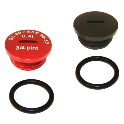 Abbildung von Set Verschlußchrauben Alu schwarz/rot inkl. Dichtringen S51, S53, SR50, KR51/2