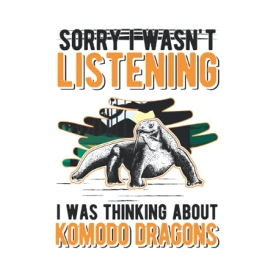 Abbildung von Komodowaran Notizbuch: Reptil Komodo Dragon Waran / 6x9 Zoll 120 karierte Seiten