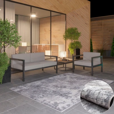 Abbildung von Home affaire Teppich &quot;Mülenen&quot;, rechteckig, Kurzflor, modernes Design, waschbar, In und Outdoor geeignet