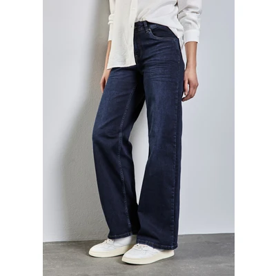 Abbildung von Street One WIDE Flared Jeans, Damen, Größe: 26x30, Blau
