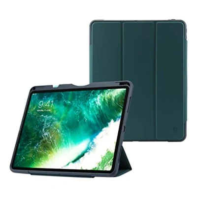Abbildung von Deqster Rugged Case 2021 für iPad Pro 12.9&quot; (3./4./5./6. Generation) Schutzhülle Hülle mit Stiftehalter