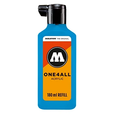 Abbildung von Molotow ONE4ALL Refill Acryl, Farbe 230 schock blau 180 ml, Nachfülltinte für Permanentmarker