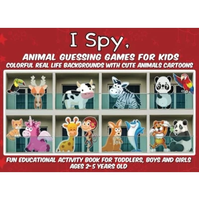 Abbildung von I Spy, Animal Guessing Games For Kids: Fun Educational Activity Book Toddlers, Boys And Girls Ages 2 5 Years Old
