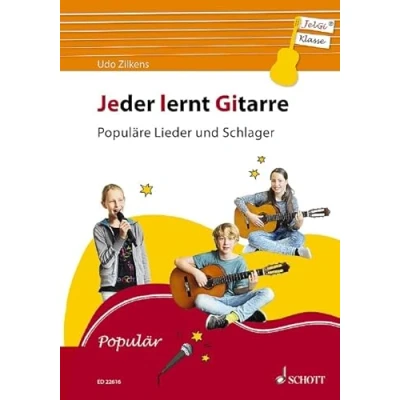 Abbildung von Jeder lernt Gitarre Populäre Lieder und Schlager: JelGi Liederbuch für allgemein bildende Schulen. Gitarre. Lehrbuch.