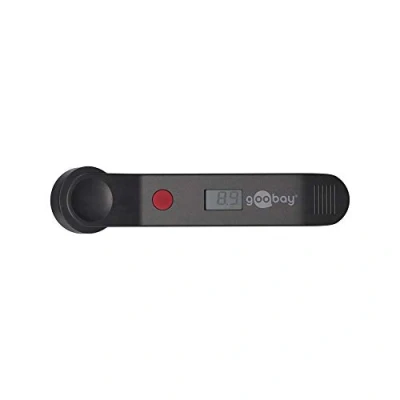 Abbildung von Goobay 59799 Digitaler Luftdruckprüfer für Auto Fahrrad Motorrad / Luftprüfer Digital Anzeige Reifendruckmesser PSI Bar KPA Luftdruckmesser Druckprüfer