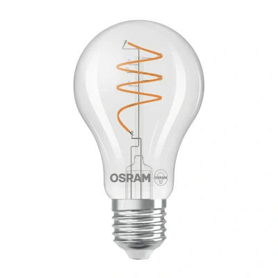 Abbildung von OSRAM Vintage 1906 Classic ist eine warmweiße LED Lampe mit spiralförmigem Filament in klassischer Kolbenform. Sie bietet 5.9 W für 806 lm, E27 Fassung, klarfarbenes Glas, 60 mm Durchmesser, 2700 K.