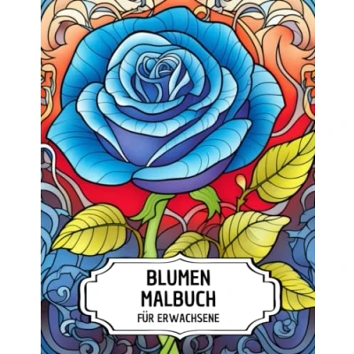 Abbildung von Blumen Malbuch für Erwachsene: Entdecken Sie 50 Wunderschöne Blumenmotive Kreative Entspannung