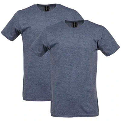 Abbildung von Gildan Herren Softstyle Cotton T Shirt Style G64000 2er Pack Hemd, Dunkles Erika, M