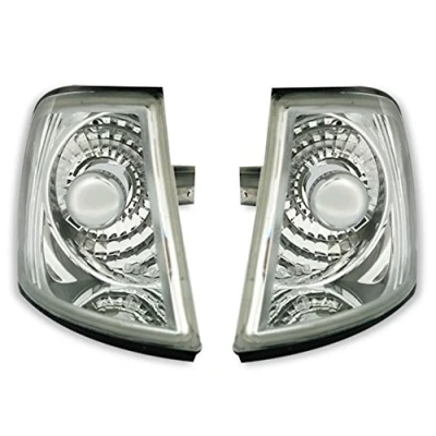 Abbildung von Depo Frontblinker Set Klarglas Chrom Blinker