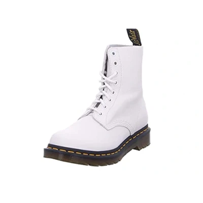 Abbildung von Dr. Martens 1460 Pascal Schnürstiefelette, Damen, Größe: 41, Optical white virginia Schuhe