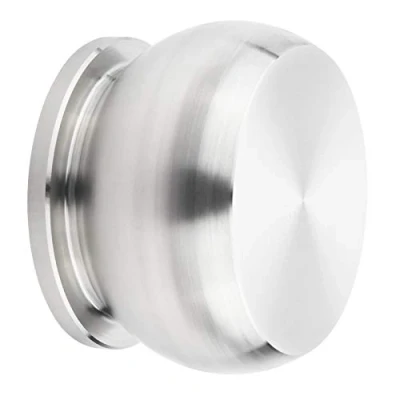 Abbildung von SO TECH® Möbelknopf MANCHESTER Ø 30 45 mm Edelstahl gebürstet, Knopf Knauf incl. Schraube