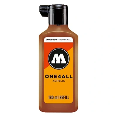 Abbildung von Molotow ONE4ALL Refill Acryl, Farbe 092 haselnuss braun 180 ml, Nachfülltinte für Permanentmarker