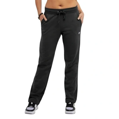 Abbildung von Champion Damen, Powerblend, Fleece, Comfortable Lounge Pants for Women, 31&quot; Trainingshose, Schwarz, X Groß