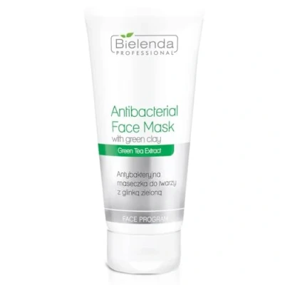Abbildung von Bielenda Professional Antibacterial face mask with green clay Antibakterielle Maske mit grüner Tonerde, 150 g