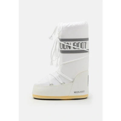 Abbildung von Moon Boot ICON Unisex Schnürstiefel, Größe: 35 38, White Schuhe