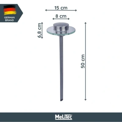 Abbildung von MeLiTec LED Solarleuchte SO13, Saturn, fest integriert, kaltweiß