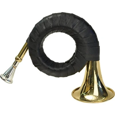 Abbildung von Steinbach Fürst Pless Horn Taschenjagdhorn im Stoffbeutel