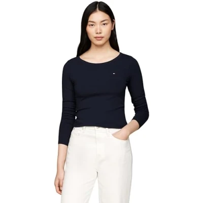 Abbildung von Tommy Hilfiger Langarmshirt, Damen, Größe: XXS, Donkerblauw