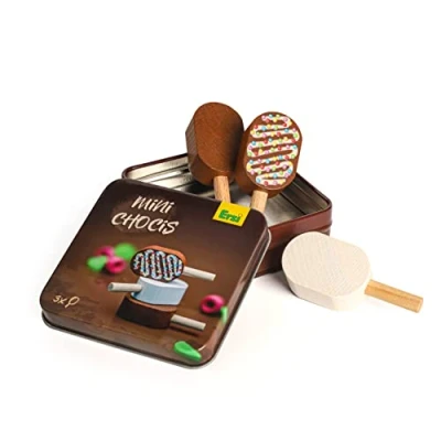 Abbildung von Erzi® Spiellebensmittel Eis Mini Chocis in der Dose, Kaufladen, (Set, 3 tlg., 1), Made Germany