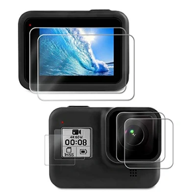 Abbildung von Kuptone Displayschutzfolie für GoPro Hero 8 Black Ultra Klar Gehärtetes Glas Objektivschutz Zubehör