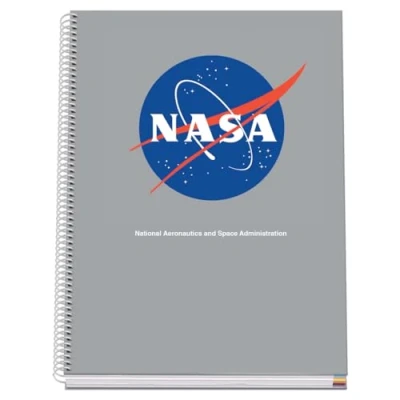 Abbildung von DOHE A4 Notizbuch, kariert, Spiralbindung, 100 Blatt mit 90 g/m², 5 mm, Hardcover, NASA Grey, Schulmaterial Grau