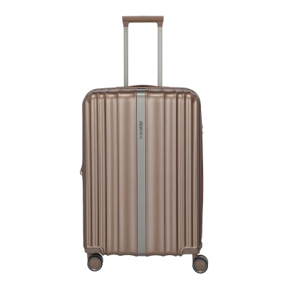 Abbildung von travelite Hartschalen Trolley &quot;PAROS M, 65 cm&quot;, 4 St. Rollen, Aufgabegepäck Koffer Reisekoffer Volumenerweiterung