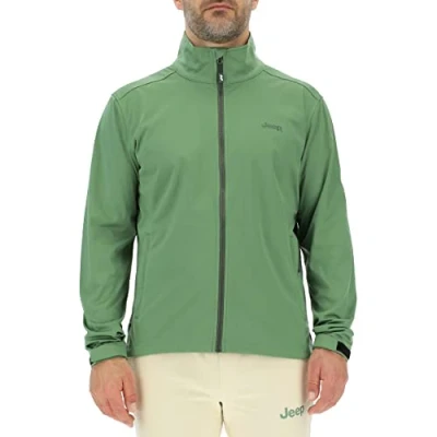 Abbildung von JEEP O102715 E948 J HERREN LEICHTE SOFTSHELL JACKE MIT Zipptaschen J23S Vineyard Green S