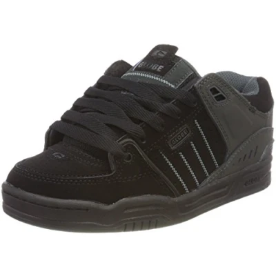 Abbildung von Globe Fusion Skateschuh, Herren, Größe: 39, Black/night Leder und lederimitat