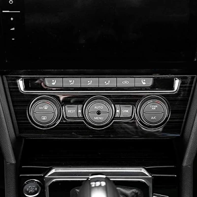 Abbildung von HIGH FLYING für Arteon 2017 2021 / Passat B8 2015 Interieur Bedientasten Interieurleisten 1 Stück Edelstahl (Schwarz)