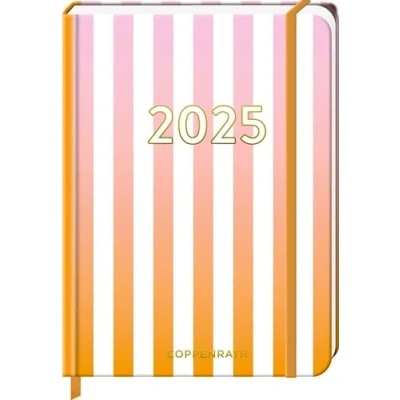 Abbildung von Kleiner Wochenkalender: Mein Jahr 2025 Streifen rosa (I love my paradise): Taschenkalender mit Wochenplaner und Eintragmöglichkeiten, Gummiverschluss Leseband