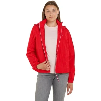 Abbildung von Tommy Hilfiger FLAG Leichte Jacke, Damen, Größe: XS, Rot