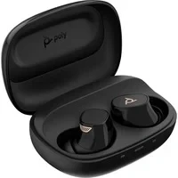 Abbildung von Poly Voyager Free 20 Black Earbuds + Basic Ladeetui True Wireless In Ear Headset, Bluetooth, ANC, Kabelloses Qi Laden, Schwarz