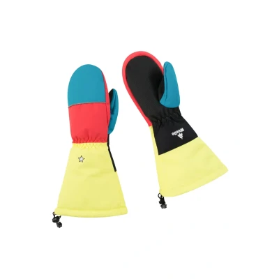 Abbildung von Weedo Kurzfingerhandschuh für Kinder, Größe: 140 152, Pink yellow petrol