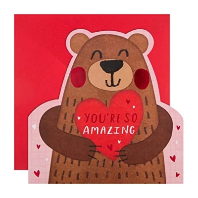 Abbildung von Hallmark Valentinstagskarte niedliches Bären Design