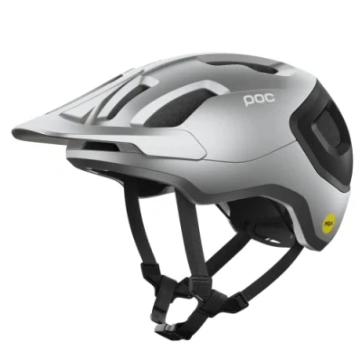 Abbildung von POC Axion Race MIPS Uranium Black/Argentite Silver Matt 55 58 Fahrradhelm