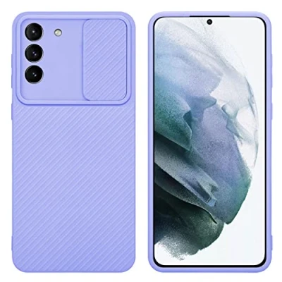 Abbildung von Cadorabo Hülle kompatibel mit Samsung Galaxy S21 Plus Schutzhülle TPU Silikon Case Liquid Design Kameraschutz Slim Kratzfest Weiche Gummi Rundumschutz für in Lila