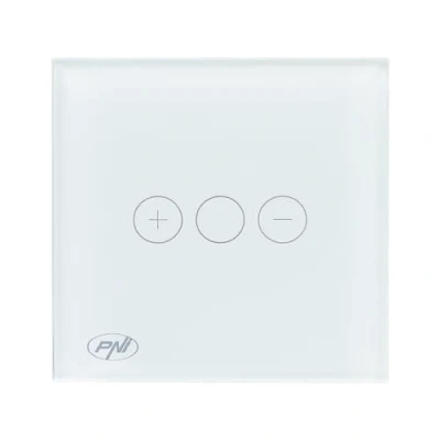 Abbildung von Einfacher Schalter mit Berührung und Dimmer PNI SafeHome DIM101, 1X700W, Live Wire, ohne Null, Glas