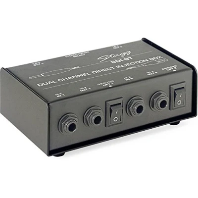 Abbildung von Stagg SDI ST 2 Kanal DI Box mit Mono/Stereo Schalter