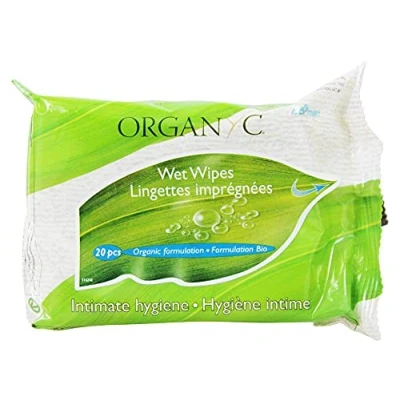 Abbildung von Organyc Bio Baumwolle, Intimhygiene, Feuchttücher, 20 Stück